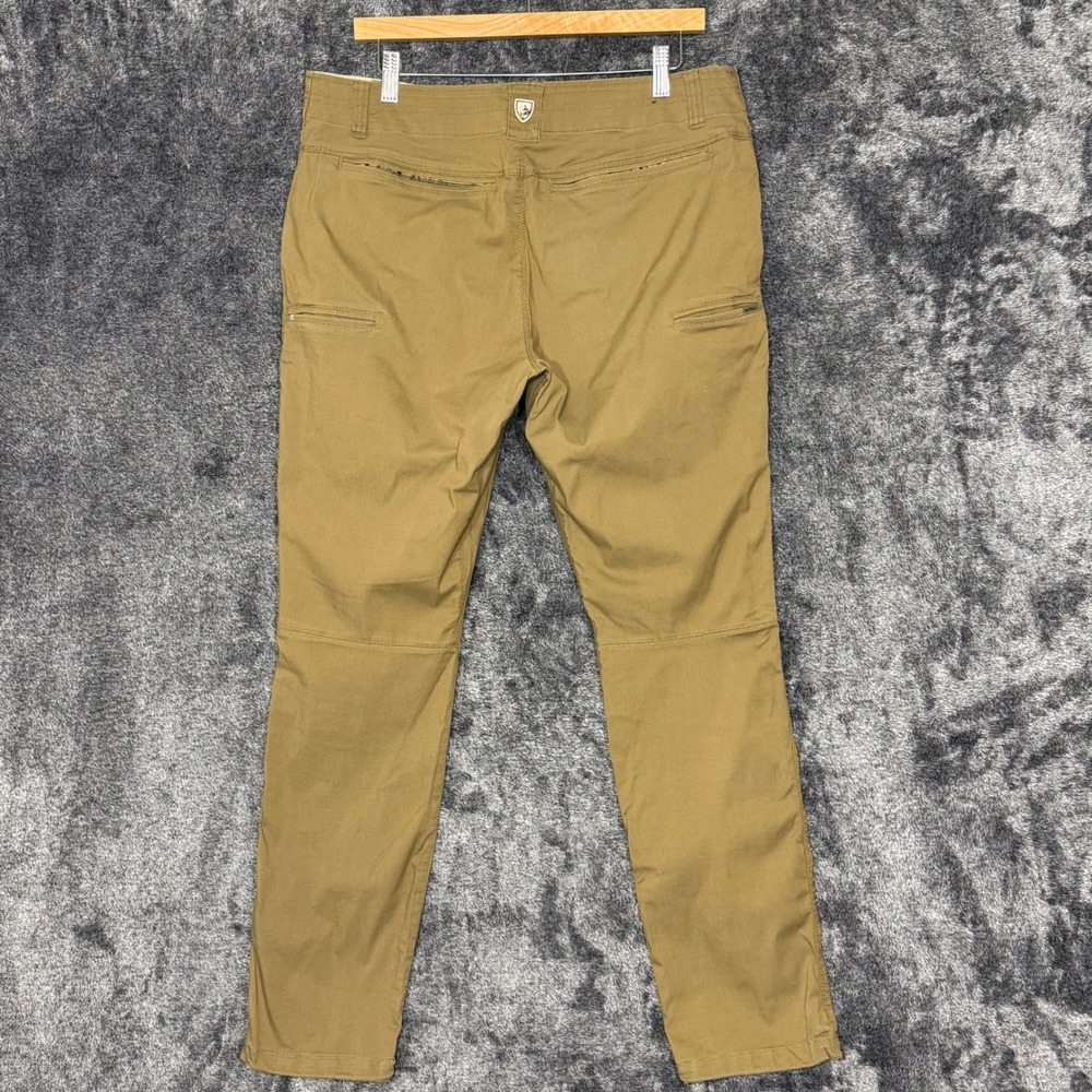 Kuhl Resistor Lite Chino Pants Mens 34x32 Tan Stretch Hiking Commuter Outdoor